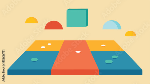 Sensory Pathway An interactive floor area with different textures including soft mats smooth tiles and bumpy surfaces that encourage movement and exploration with feet.