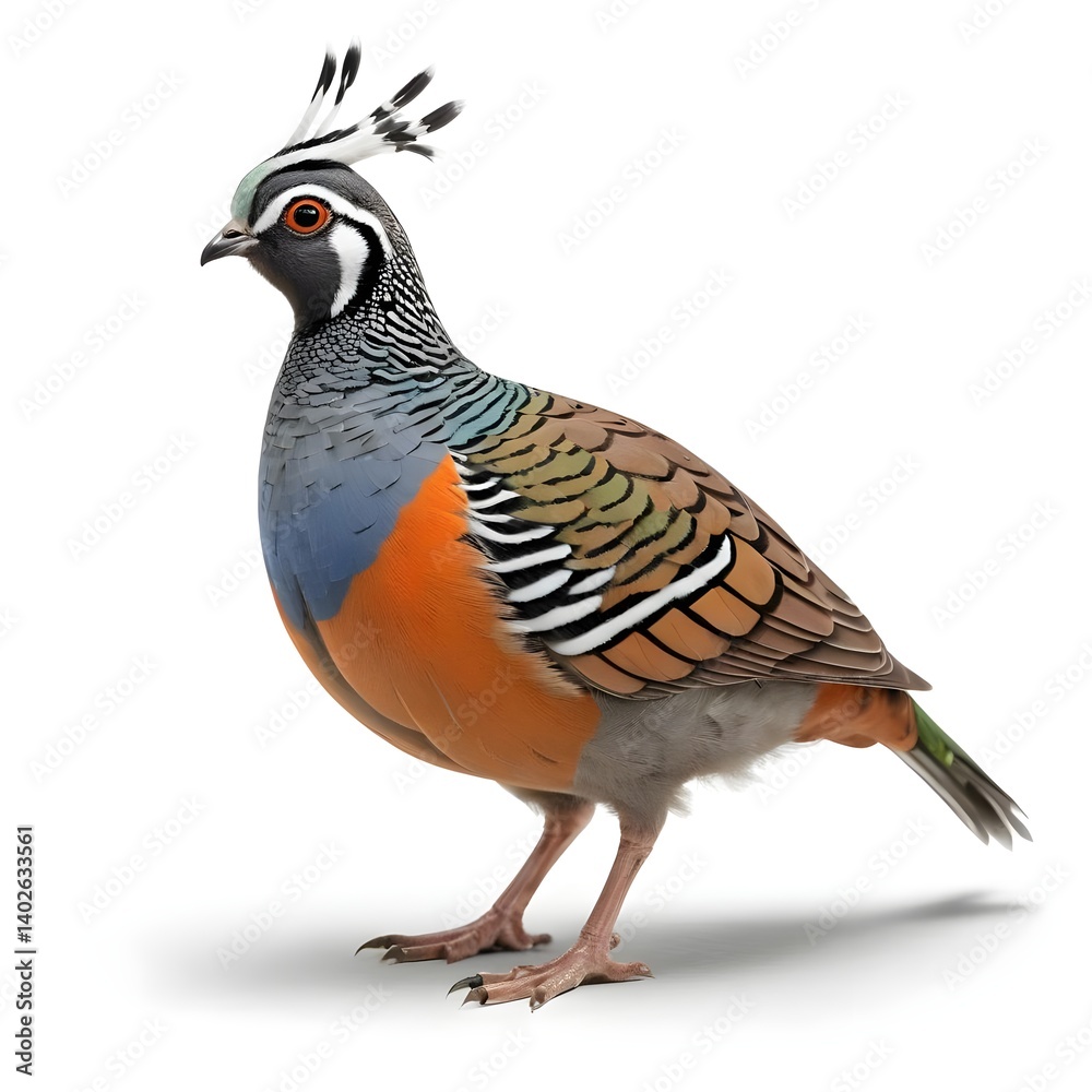 Fototapeta premium Crested Partridge Bird