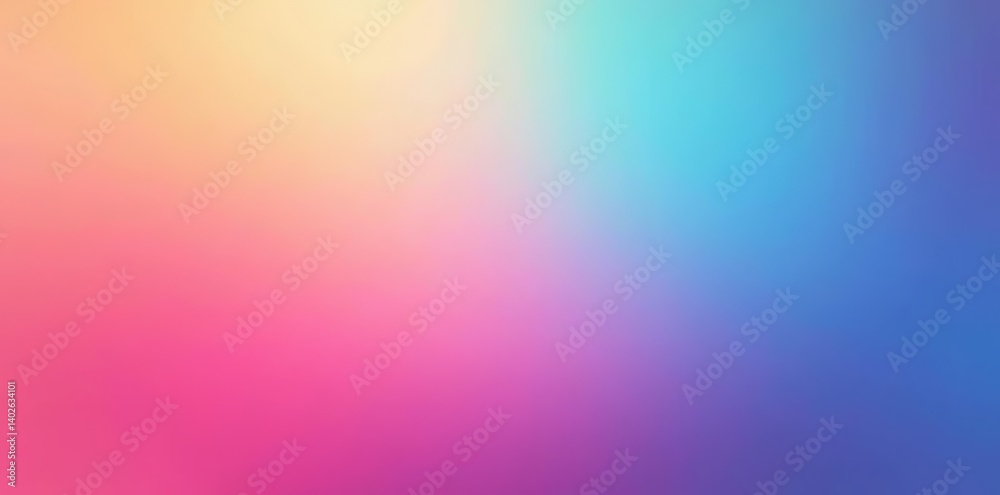 Vibrant gradient spectrum background with soft pastel colors blending seamlessly, colorful, light