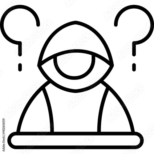 Hacker Icon Vector Element