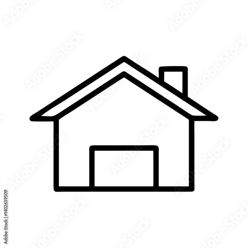 House illustration in minimalistic style symbolizing home and comfort