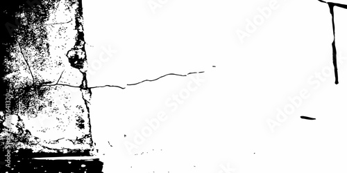 Vector Illustration of Cracked Ground Texture with Transparent Background – A Distressed Grunge Effect Featuring Natural Earth Line Patterns
