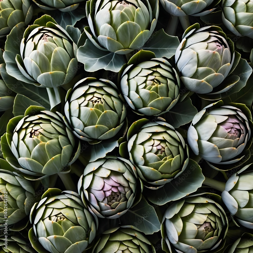 Fototapeta premium Close-up of Fresh Artichokes