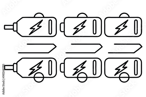 fastcharge boost line art innovation in energy technology photo