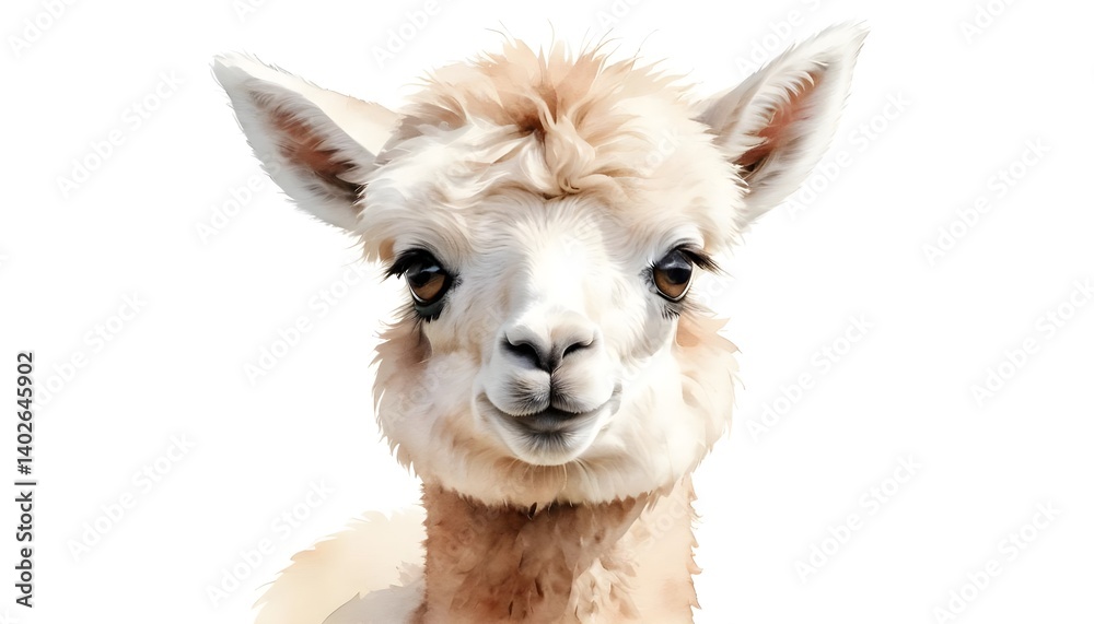 Obraz premium Adorable Alpaca Portrait