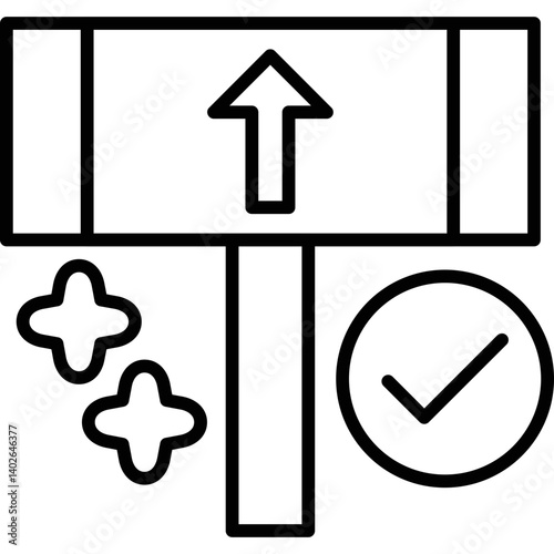Bid Icon Vector Element