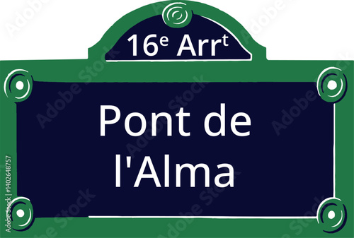 16e Arrt, Elegant Parisian Street Sign