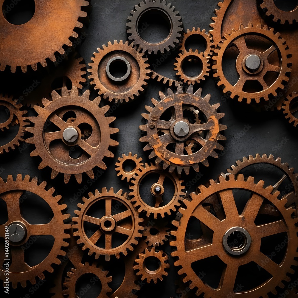 Rusty Gears Interlocking Rusty Gears Interlocking