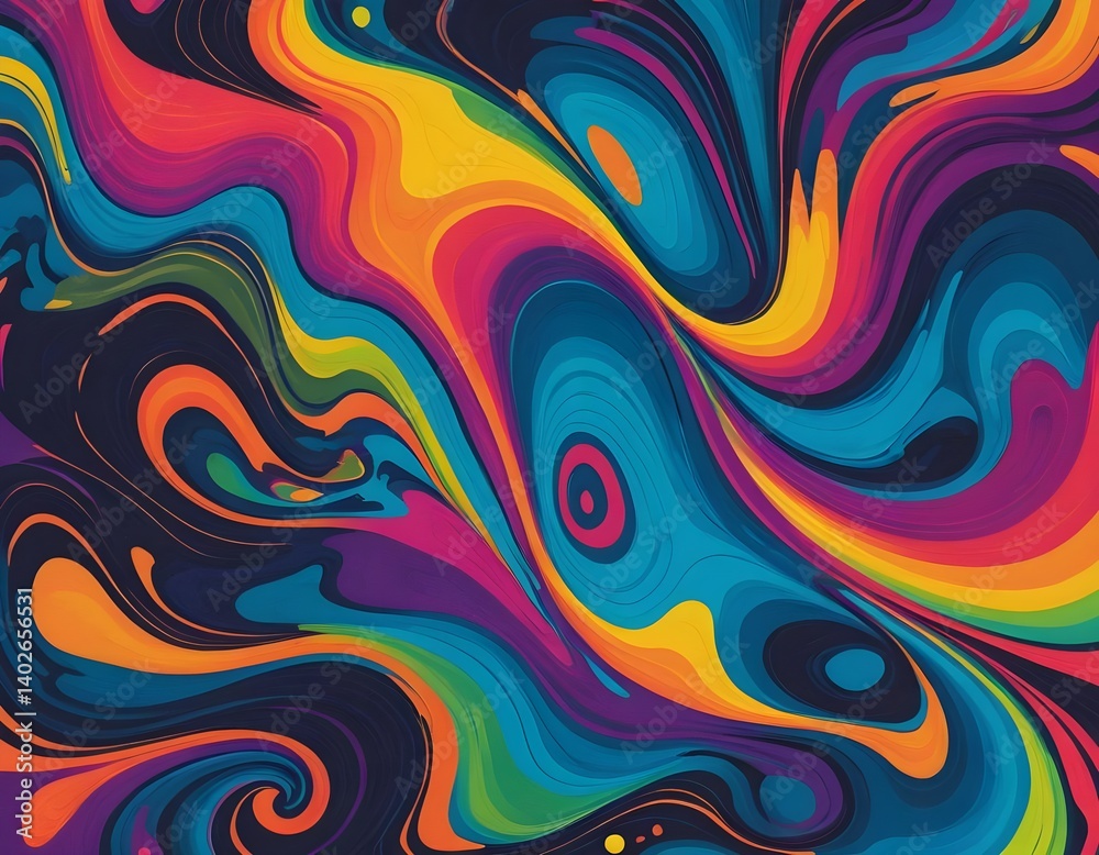 Abstract Colorful Swirl Background Abstract Colorful Swirl Background