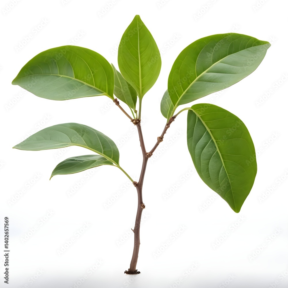 Fototapeta premium Young Plant Sprout with Vibrant Green Leaves