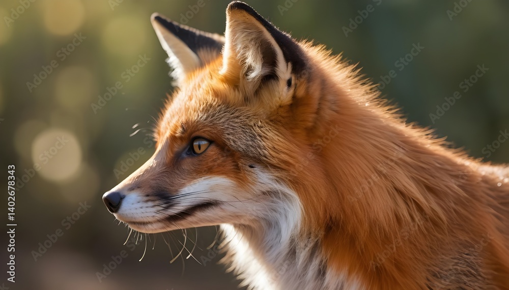 Red Fox Profile in Golden Light Red Fox Profile in Golden Light