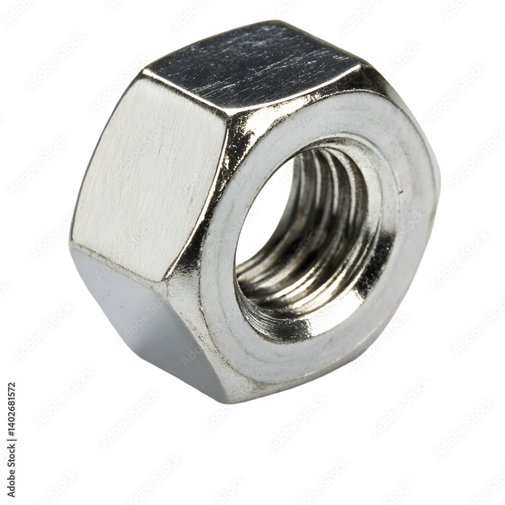 Metal nut isolated on transparent background Metal nut isolated on transparent background