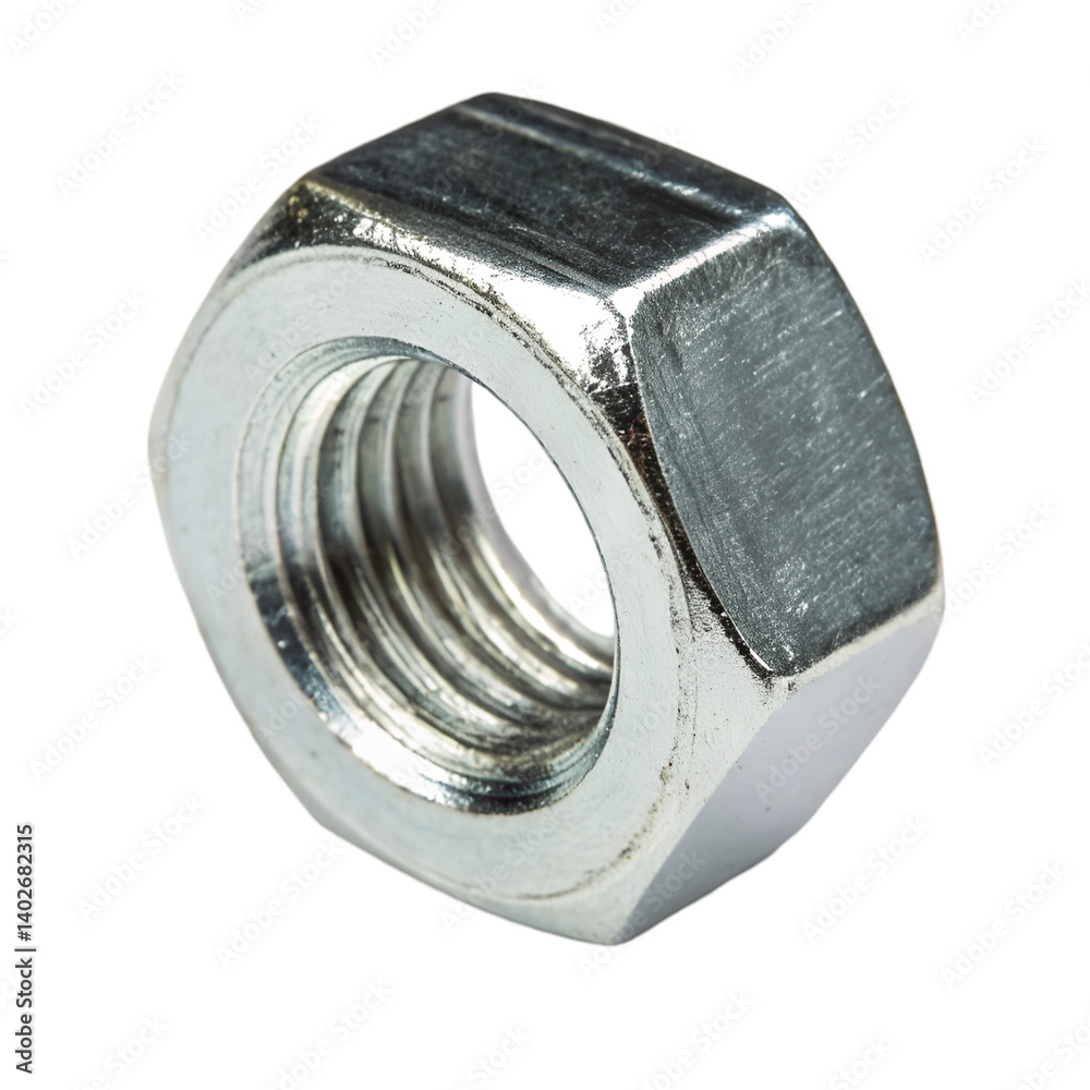 Metal nut isolated on transparent background Metal nut isolated on transparent background