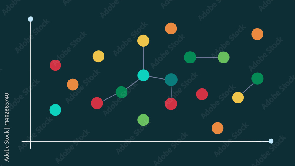 Scatter Plot A ter plot with points representing individual epigenetic markers where the color and size of the points vary based on the magnitude of change over time.