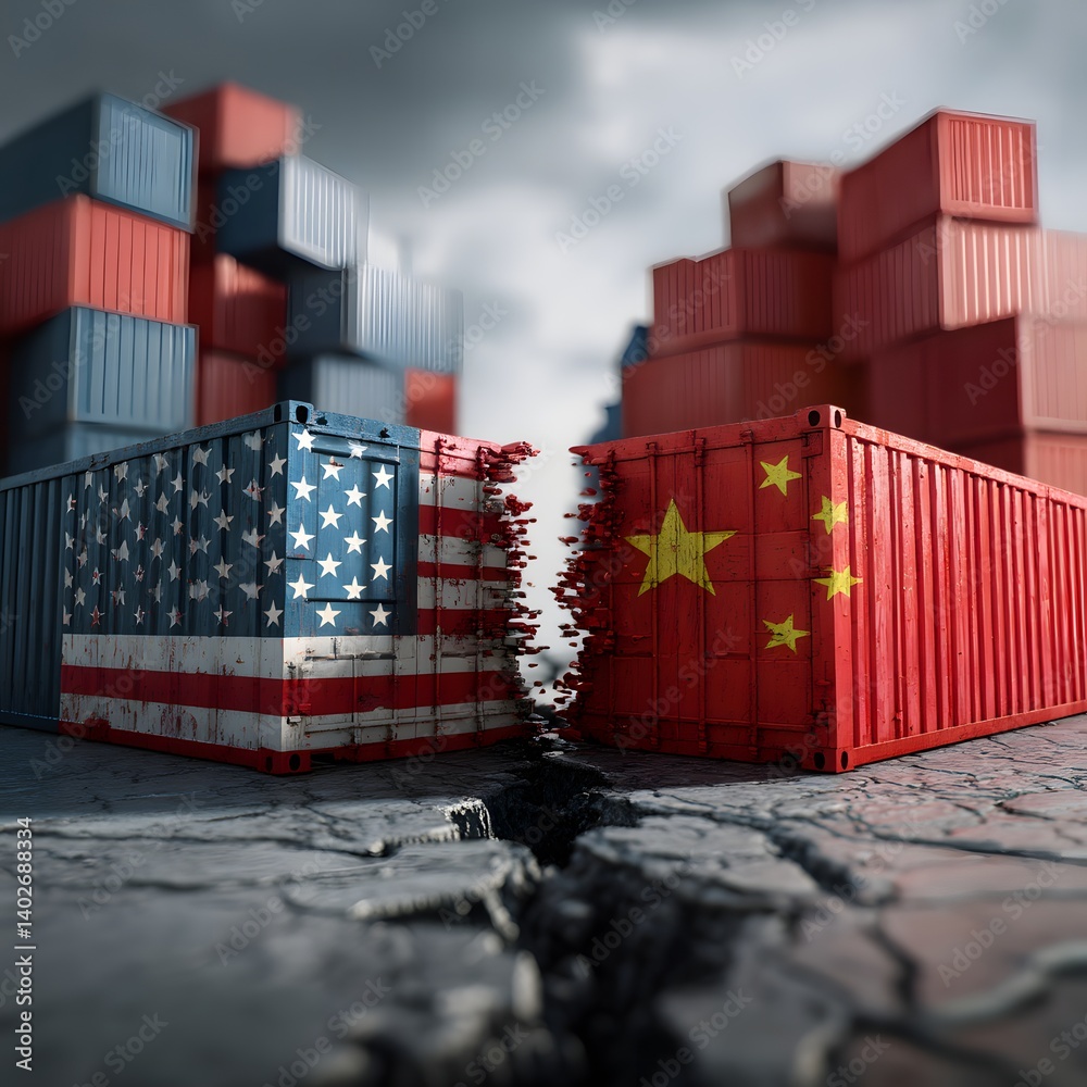United States tariffs government import tariff China,to increase the American economy.Industrial Tariffs growth.Import Tariffs increase.Trade war policy United States with China.