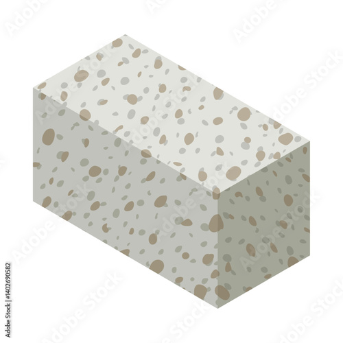 大谷石。フラットなベクターイラスト。
Oya stone. Flat vector illustration.