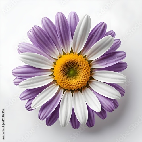 Purple and White Daisy Flower