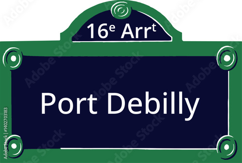 16e Arrt, Elegant Parisian Street Sign