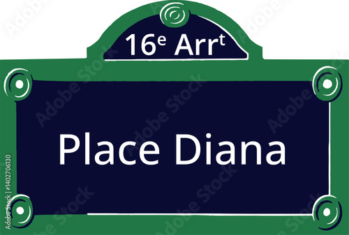 16e Arrt, Elegant Parisian Street Sign