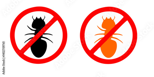 Mite parasites. Tick silhouette. Anti bug vector icon. Tick parasite warning sign. Epidemic. Human mite parasite. Mite parasites