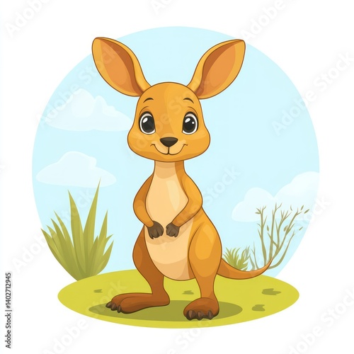 kangaroo with baby
