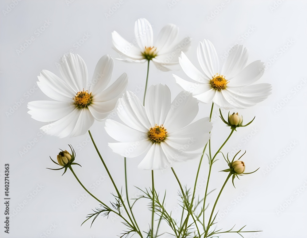Obraz premium White Cosmos Flowers