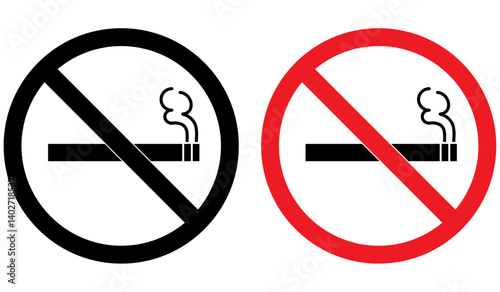 No smoking area and smoking area sign in Black and red. No smoking. ban symbol. No smoking symbol. No smoke circle in Black and red. forbidden icon. stop symbol icon set.