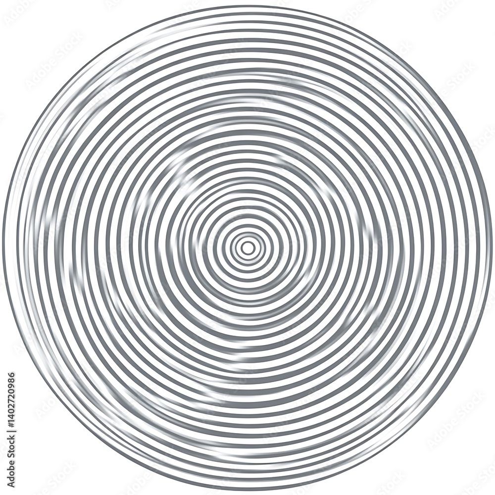 A circular design featuring concentric rings with light and dark variation A circular design featuring concentric rings with light and dark variation