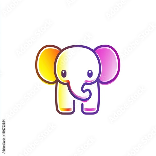 elephant, animal, cartoon, vector, baby, illustration, 