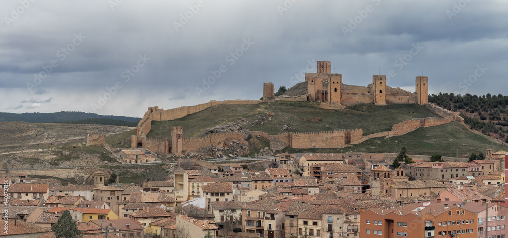 Ancient Fortress Overlooking Historic Spanish Village