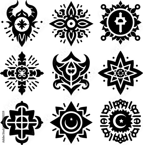 vector sketch illustration silhouette design icon logo symbol mascot religious and cultural religion