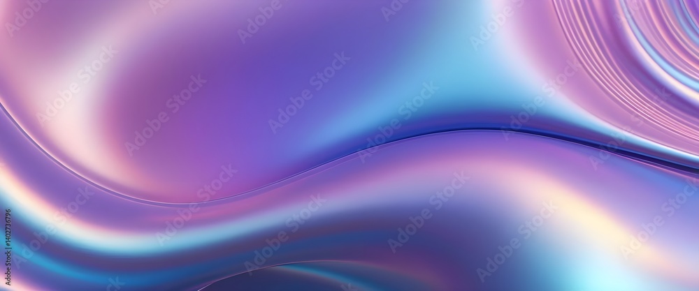 Naklejka premium Abstract Purple and Blue Iridescent Background