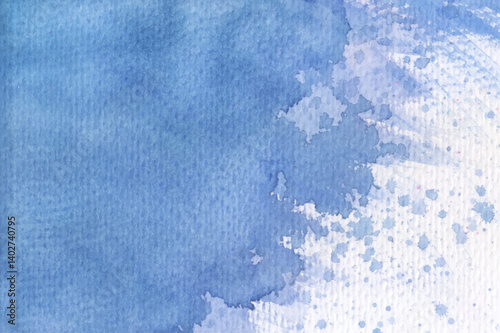 Watercolor blue stain texture