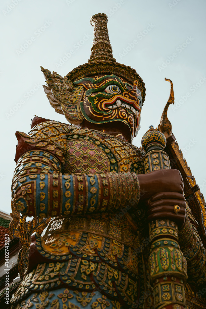 Fototapeta premium Escultura templo de tailandia