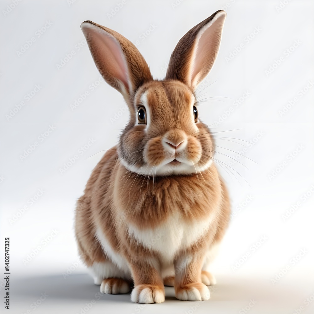 Fototapeta premium Adorable Brown Rabbit