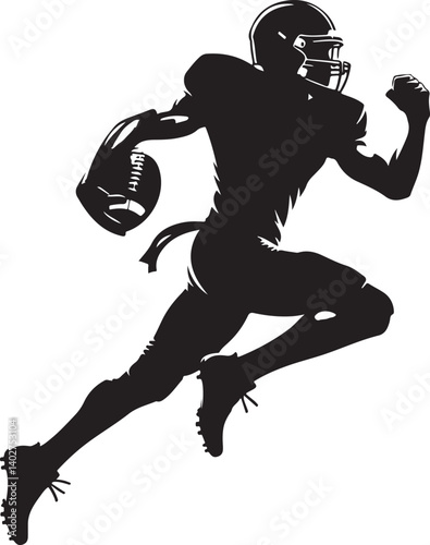 American Football Quarterback Art