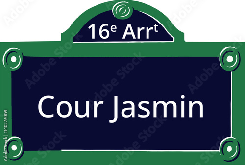 16e Arrt, Elegant Parisian Street Sign