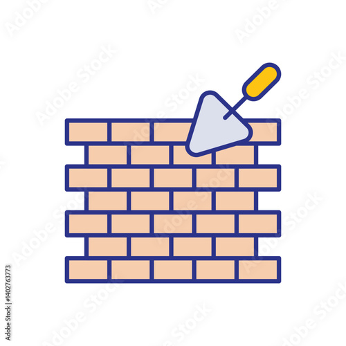 Mason�s Line Icon vector stock illustration