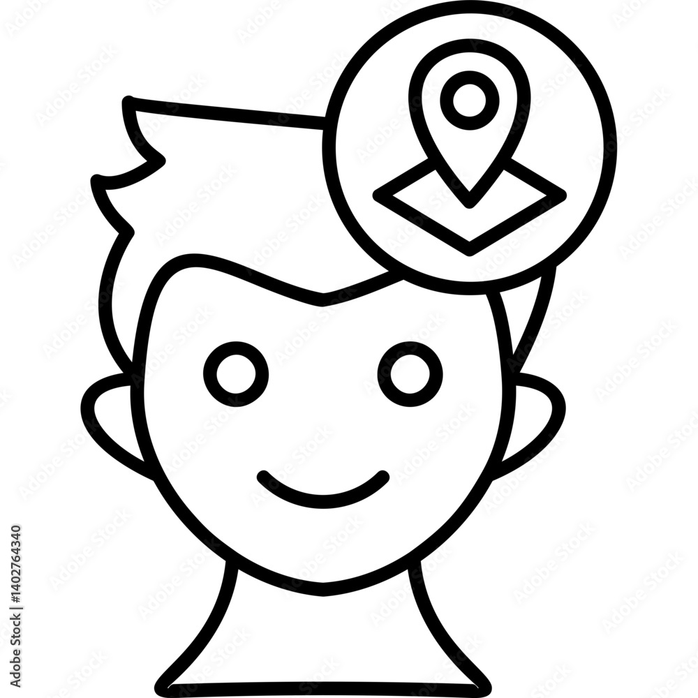 Obraz premium Location icon