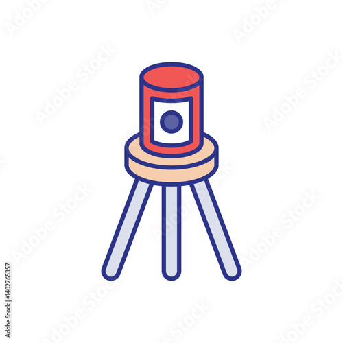 Laser Level Icon vector stock illustration