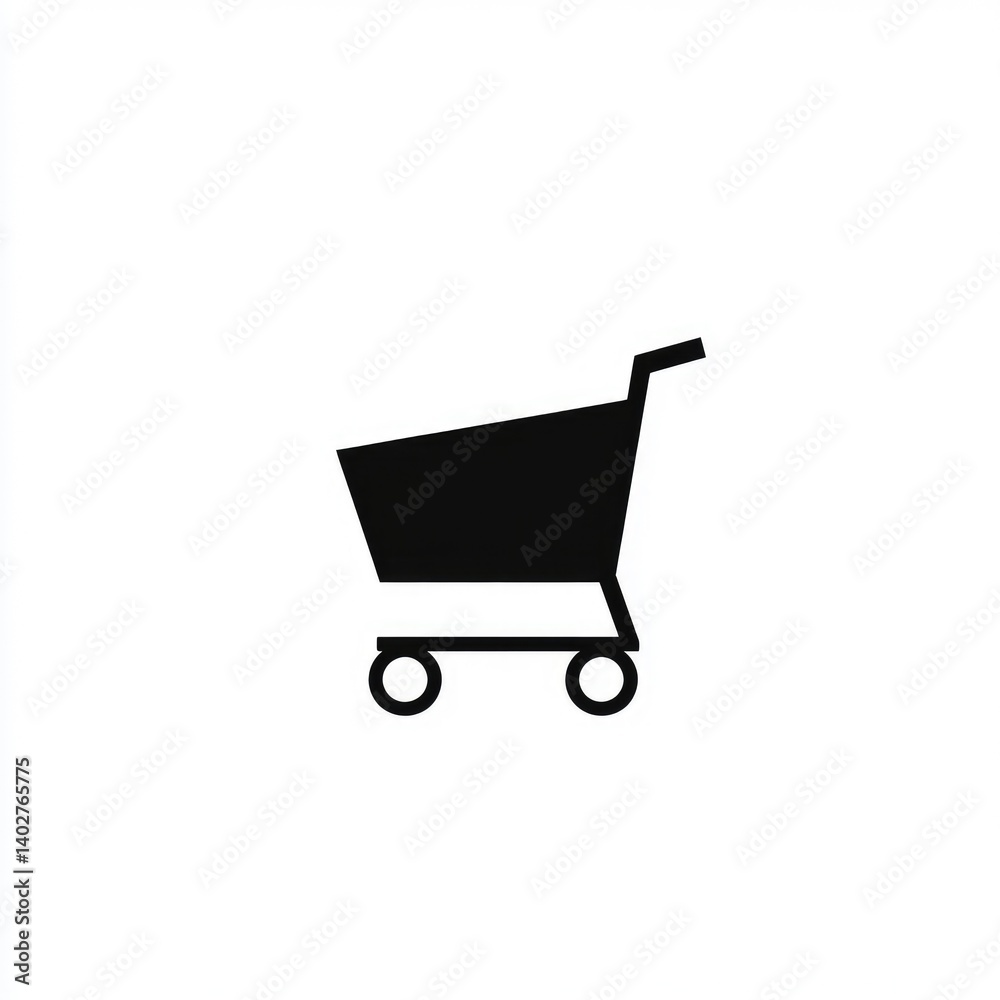 Simple shopping cart icon