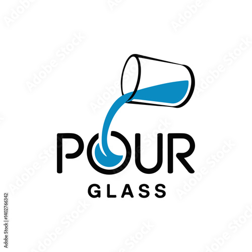 Pour water into the glass