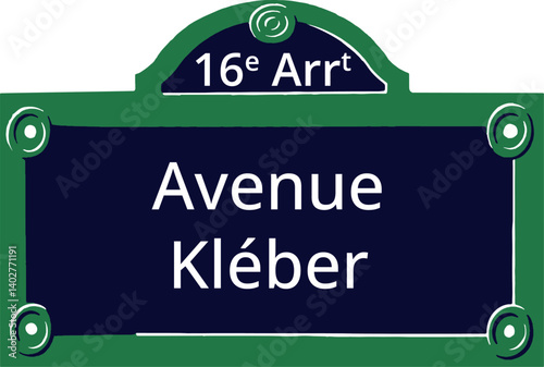 16e Arrt, Elegant Parisian Street Sign