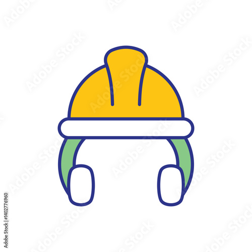 Hard Hat Icon vector stock illustration