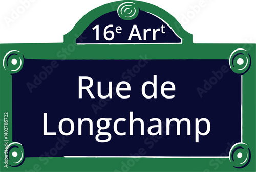 16e Arrt, Elegant Parisian Street Sign