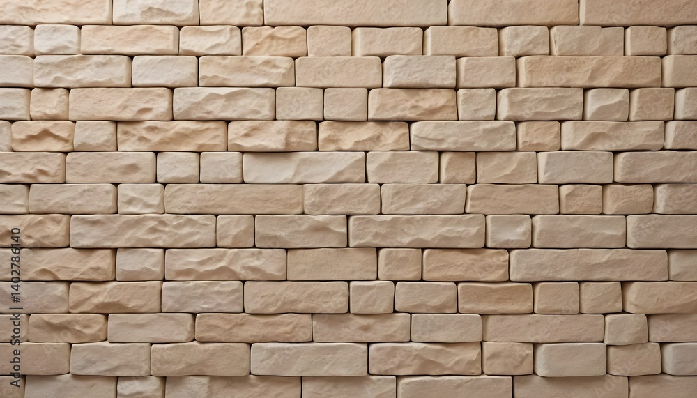 Fototapeta premium Beige Brick Wall Texture