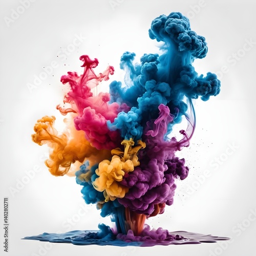 Colorful Ink Explosion