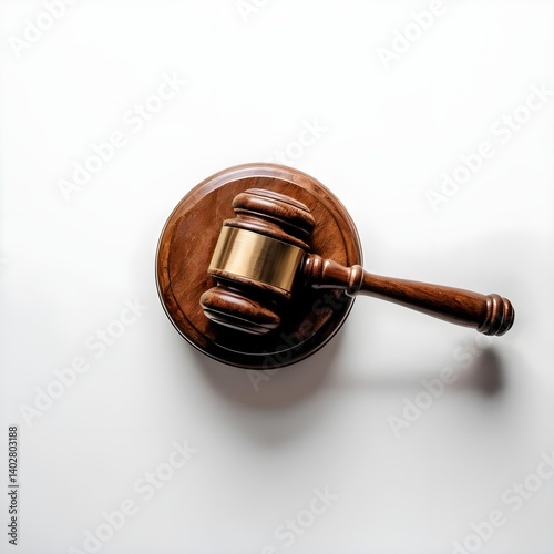 Judge's Gavel on Sound Block