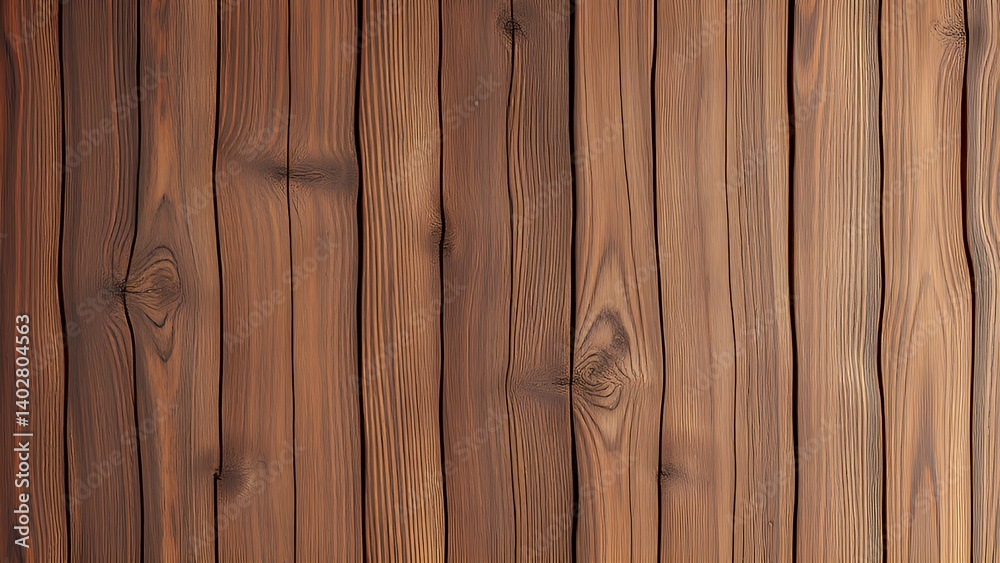 Fototapeta premium Sunlit Wood Panel Wall