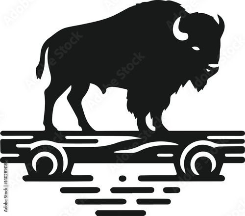 Buffalo animal vector silhouette